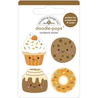 Doodlebug Pumpkin Spice Sticker Doodle-Pops - Fall Treats